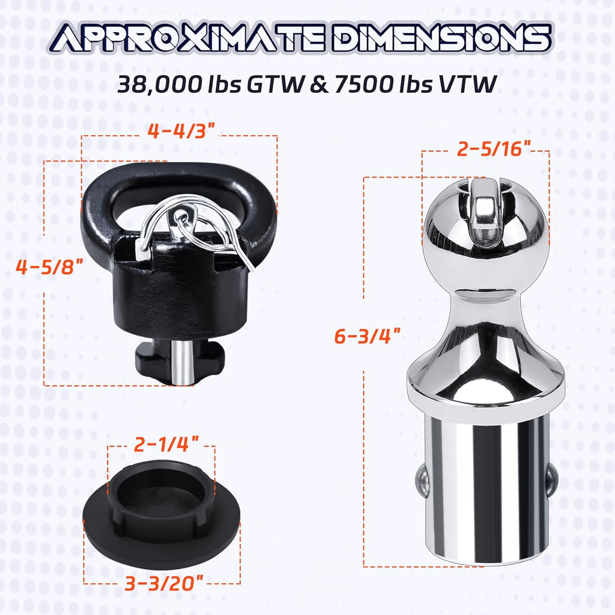 Diagram or cutaway view explaining how the safe lock anchors on the Vypart 60618 kit provide enhanced security and prevent theft