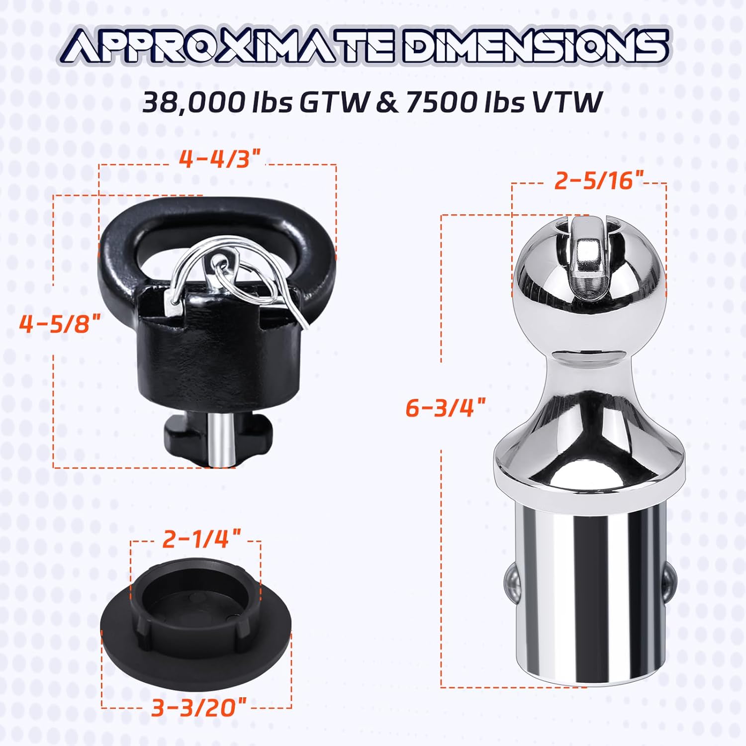 Diagram or cutaway view explaining how the safe lock anchors on the Vypart 60618 kit provide enhanced security and prevent theft