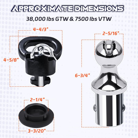 Diagram or cutaway view explaining how the safe lock anchors on the Vypart 60618 kit provide enhanced security and prevent theft