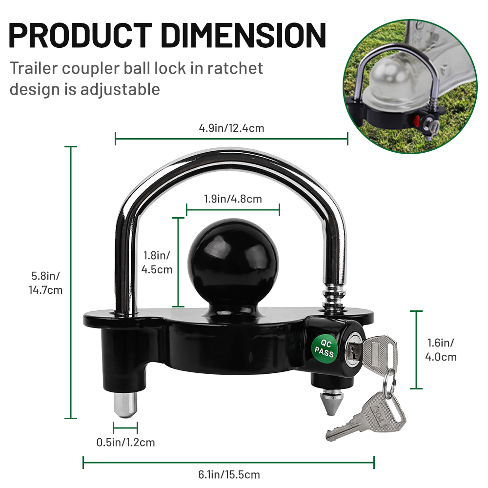 Demonstration showing the single key from the kit successfully unlocking both a 5/8 inch and a 1/2 inch pin lock