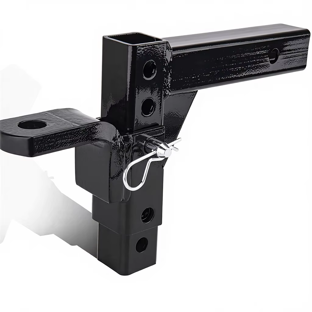 Vypart Stainless Steel Trailer Hitch Ball Mount with 2 inch and 2 5/16 inch dual balls, 10,000 lbs capacity, displayed on a clean background