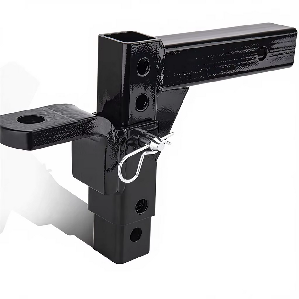 Vypart Stainless Steel Trailer Hitch Ball Mount with 2 inch and 2 5/16 inch dual balls, 10,000 lbs capacity, displayed on a clean background