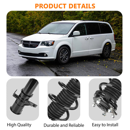 Graphic indicating vehicle makes and models compatible with the Vypart 272492/1333365L front left strut assembly