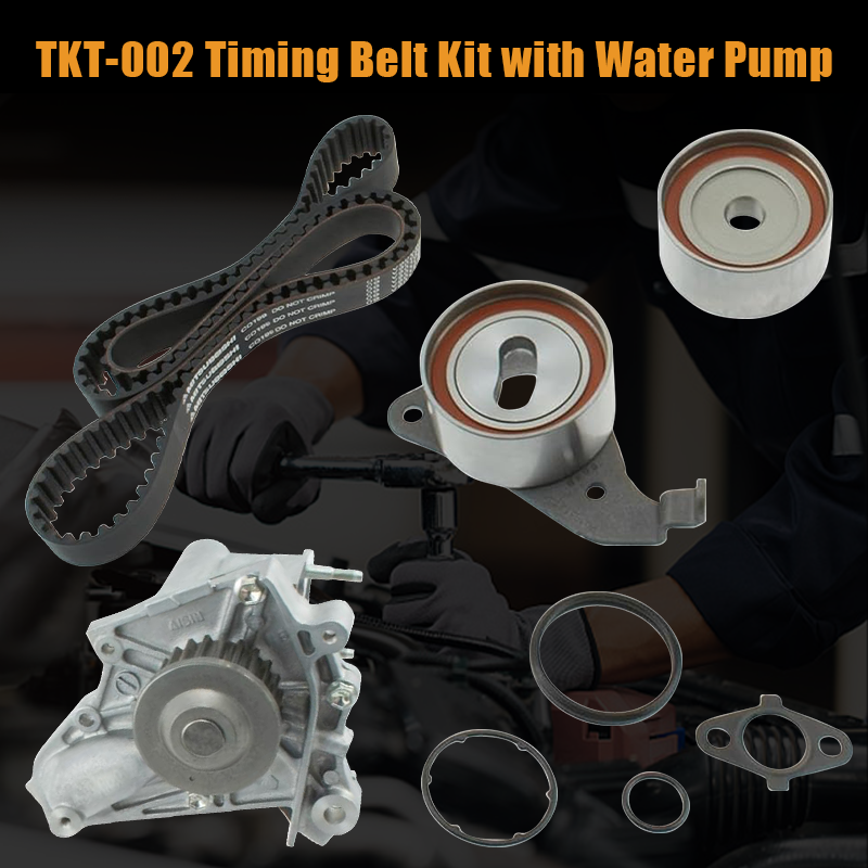 Professional-grade Vypart TKT-002 timing belt kit with water pump, the essential reliable choice for your next engine maintenance, built to withstand rigorous daily driving demands.