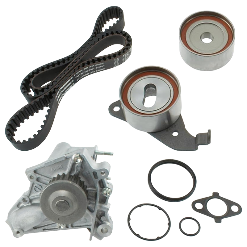 Vypart TKT-002 complete timing belt kit with water pump engineered for Toyota Camry, Celica, and RAV4 2.0L/2.2L engines, offering a one-stop maintenance solution to replace worn factory parts and ensure engine reliability.