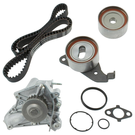 Vypart TKT-002 complete timing belt kit with water pump engineered for Toyota Camry, Celica, and RAV4 2.0L/2.2L engines, offering a one-stop maintenance solution to replace worn factory parts and ensure engine reliability.