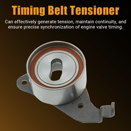 Close-up of the Vypart TKT-002 tensioning wheel, highlighting its ability to effectively generate tension, maintain belt continuity, and ensure precise synchronization of engine valve timing.