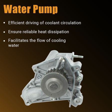 Close-up of the Vypart TKT-002 water pump, emphasizing its efficient driving of coolant circulation, reliable heat dissipation, and facilitation of cooling water flow.