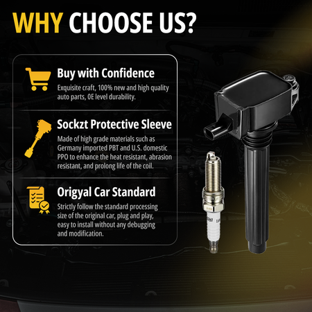 High-performance Vypart ignition coil and spark plug direct fit design