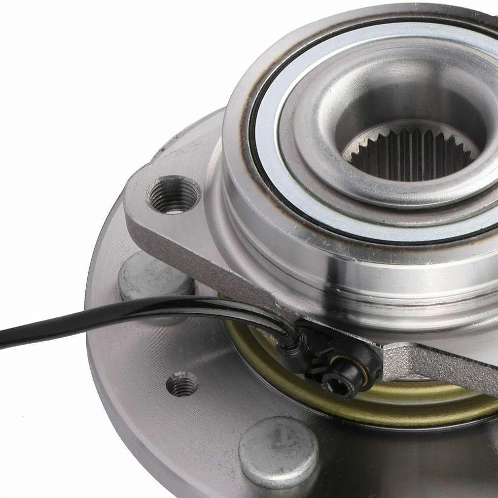 Installation diagram or schematic showing how the Vypart bearing and hub assembly mounts onto a vehicle's front axle