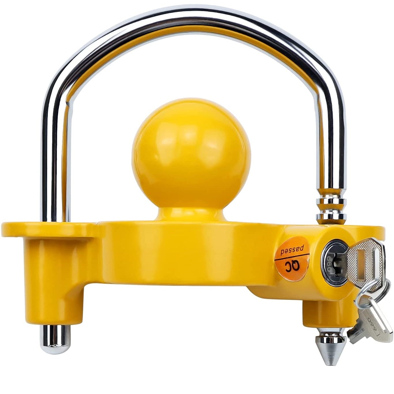 Vypart yellow security lock universal adapter with 2 keys fits 1-7/8 i